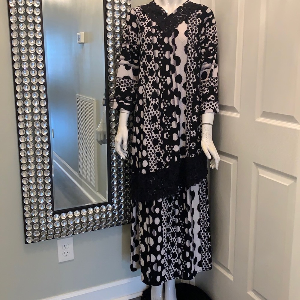Multi Dot Matching Skirt and Top